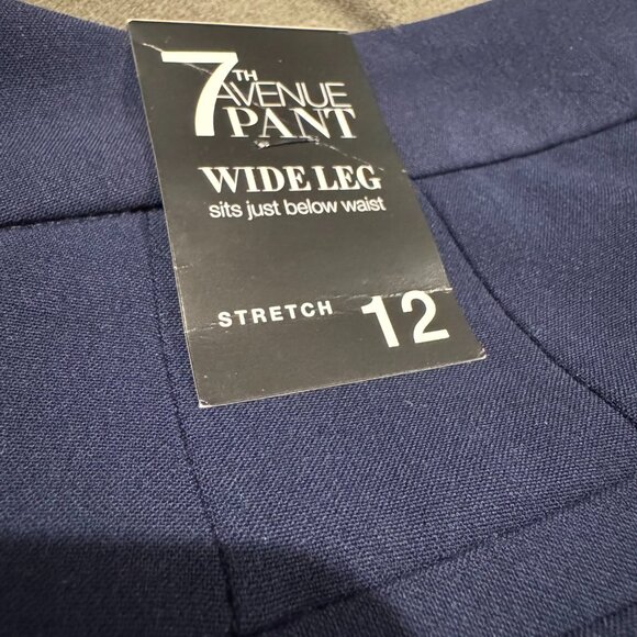 7th avenue wide leg pants -navy - Picture 2 of 2